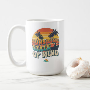 Tasse d'été de l'État Sunshine, Mug Rétro de Café