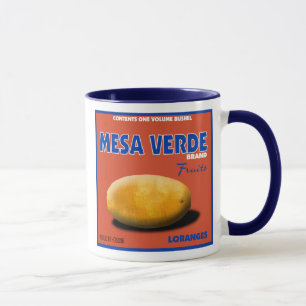 Tasse d'étiquette de fruit