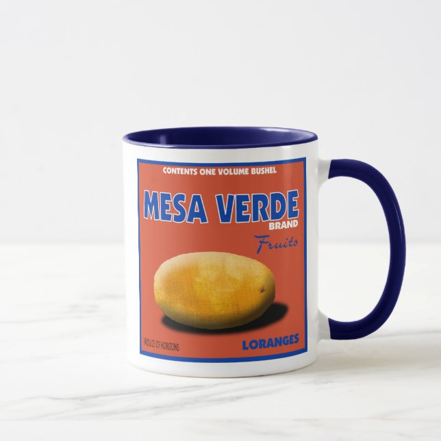Tasse d'étiquette de fruit (Droite)