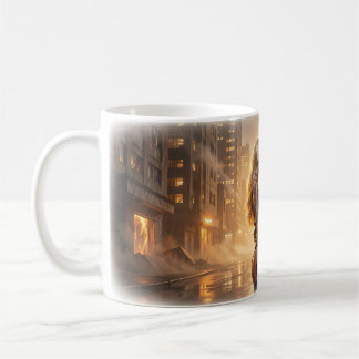 Tasse d'étreinte de couple urbain Amour dans la te