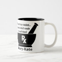 Tasse d'étudiant de pharmacie - personnalisée
