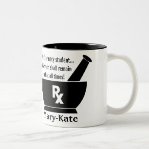Tasse d'étudiant de pharmacie - personnalisée