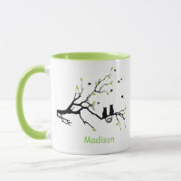 Deux Chats Dans Un Arbre Black Green Love Personna
