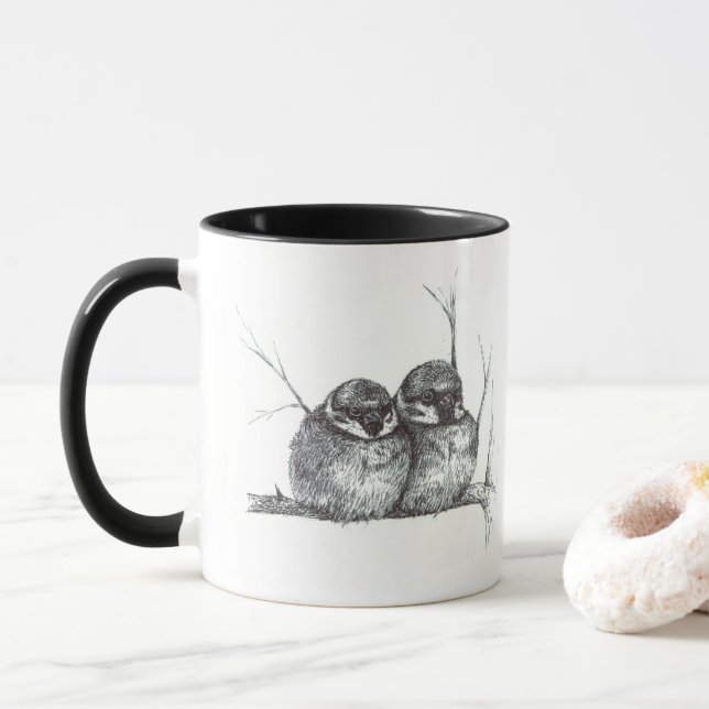 Tasse Deux moineaux (Avec donut)