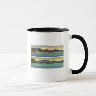 Tasse Deux vues de fleur de lac