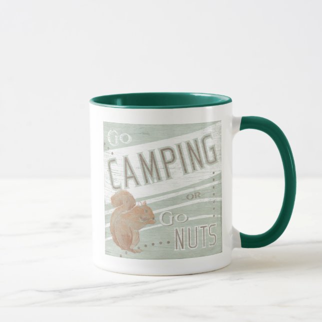 Tasse Devis | Aller En Camping, Ou Aller Nuts (Droite)
