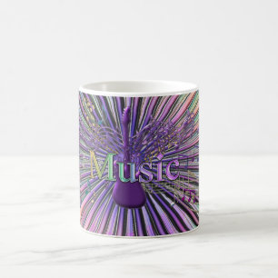 Tasse d'explosion de musique de guitare électrique
