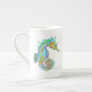 Tasse d'hippocampe d'arc-en-ciel
