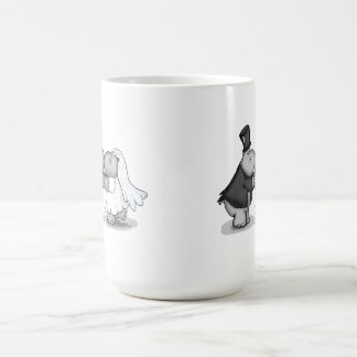 Tasse d'hippopotame de jeunes mariés