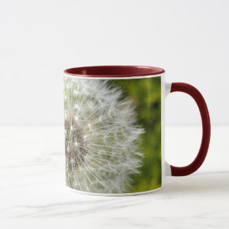 tasse d'horloge de pissenlit