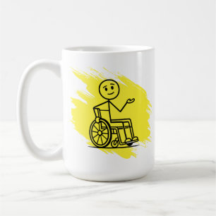 Tasse d'humour de fauteuil roulant personnalisée a
