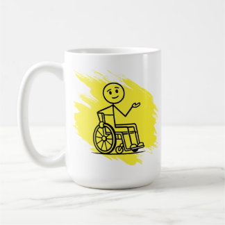 Tasse d'humour de fauteuil roulant personnalisée a