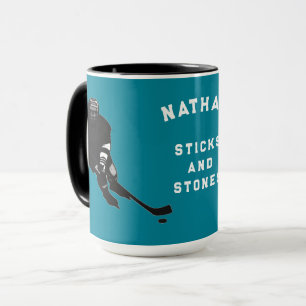 tasse d'humour de hockey personnalisée