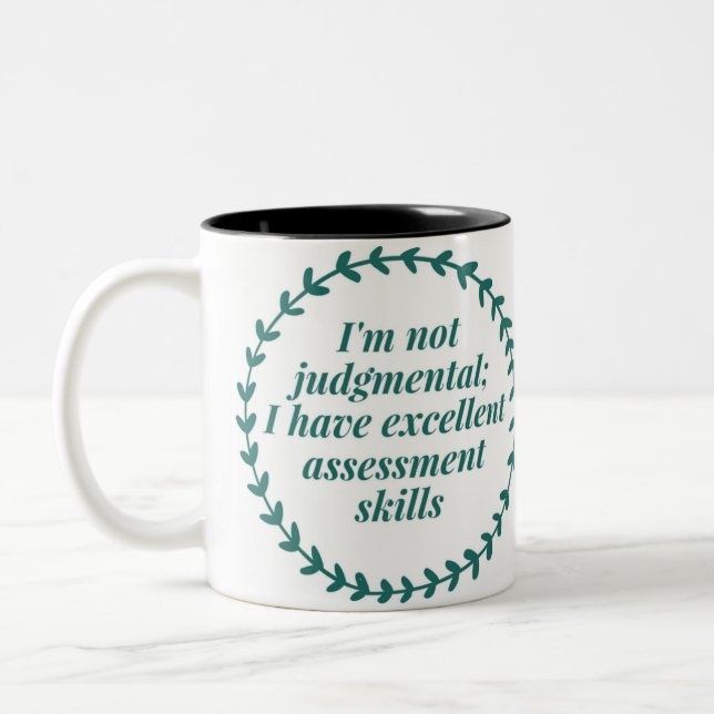 Tasse d'humour de travail social de qualifications (Gauche)
