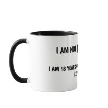 Tasse d'humour sur l'âge et l'anniversaire
