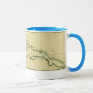 Tasse Diagramme 1779 de lac Champlain