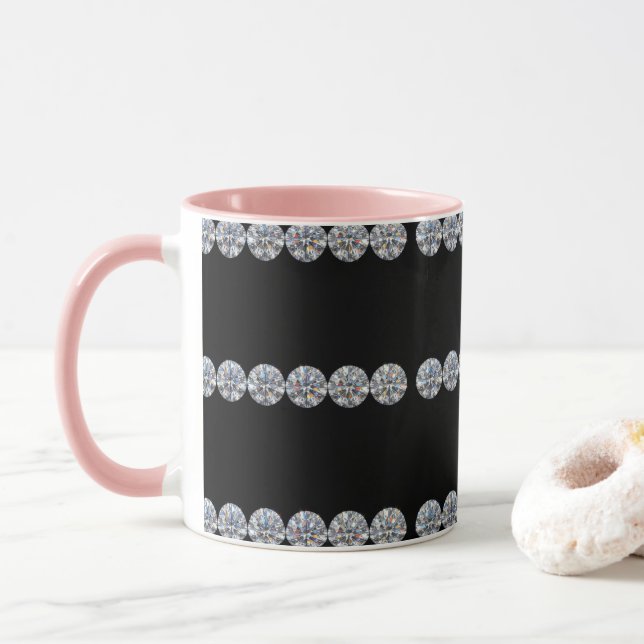 Tasse Diamants (Avec donut)