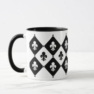 Tasse Diamond Fleur De Lis Motif