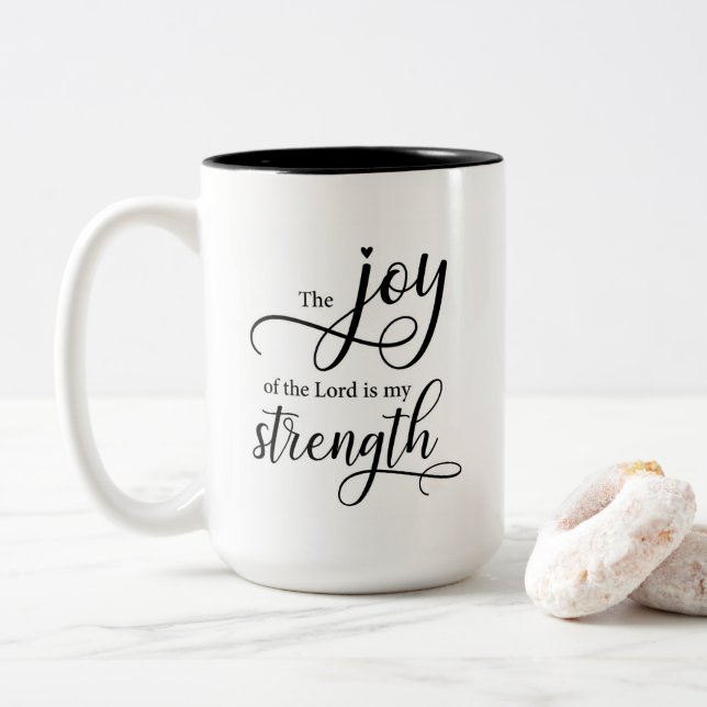 Tasse die Freude am Lord ist meine Stärke (Mit Donut)