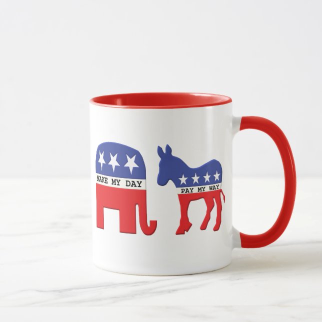 Tasse Différence entre les républicains et les Démocrate (Droite)