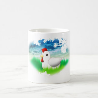 Tasse d'illustration de poulet