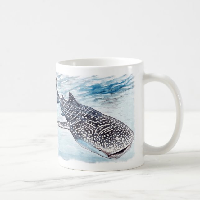 Tasse d'illustration de requin de baleine (Droite)