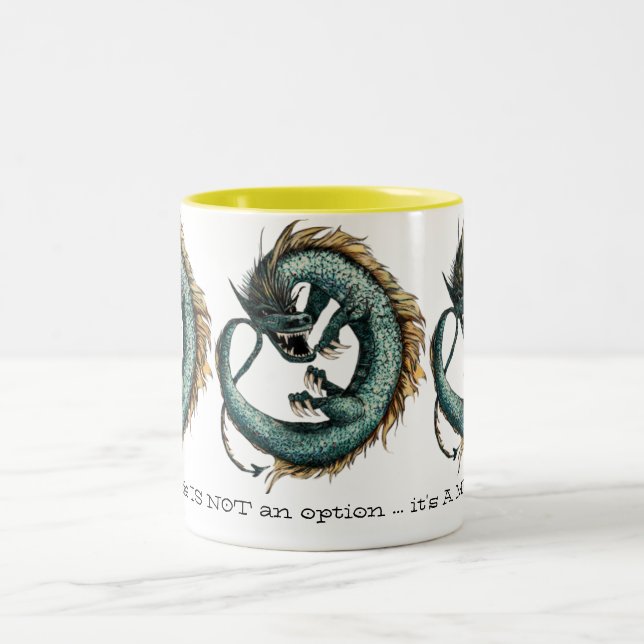 Tasse d'imaginaire de dragon de matin (Centre)