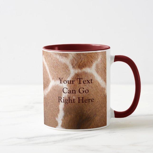 Tasse d'impression de girafe (Droite)