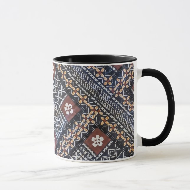 Tasse d'impression de tissu de Tapa des Fidji (Droite)