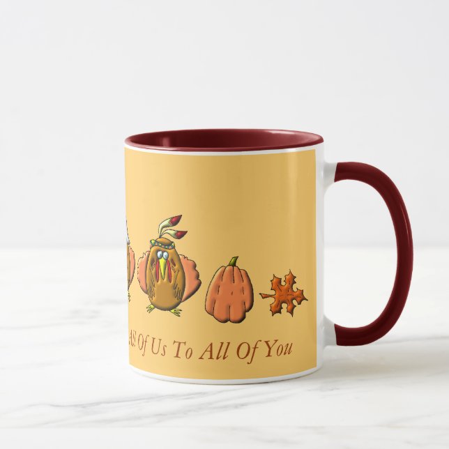 Tasse Dindes de bon thanksgiving (Droite)
