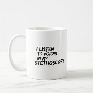 Tasse d'infirmière - j'écoute des voix dans mon