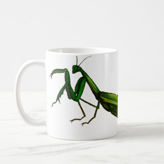 Tasse d'insecte, vert de mante de prière (Gauche)