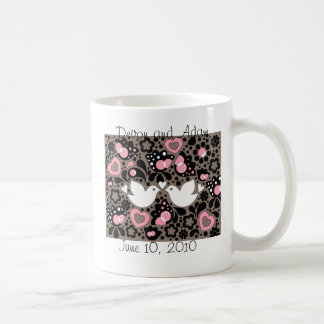 Tasse d'inséparables de faveur de mariage