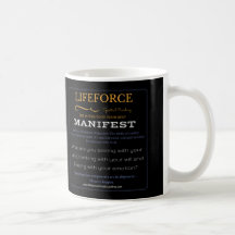 Tasse d'intention de LifeForce : Manifeste
