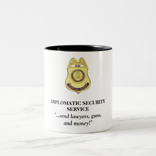 Tasse diplomatique de service de sécurité - (Centre)
