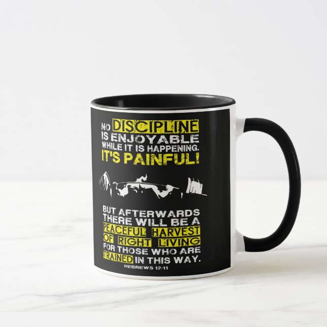 Tasse DISCIPLINE - Motivation de l'entraînement de levag (Droite)
