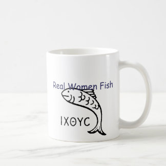 Tasse d'Ithicus de poissons de vraies femmes