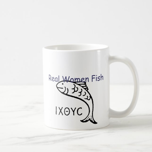 Tasse d'Ithicus de poissons de vraies femmes (Droite)