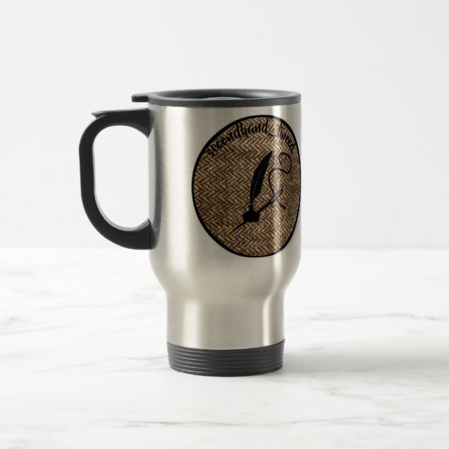 Tasse d'occasion de logo de tweed de voyage (Gauche)