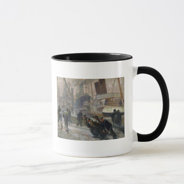 Tasse Dockers de Liverpool chez Dawn, 1903 (Droite)