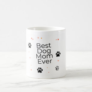Tasse Dog Mom entourée d'amour et de pattes Tass