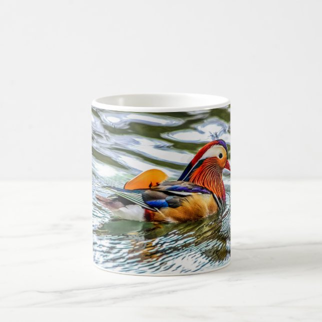 Tasse d'oiseaux - canard de mandarine (Centre)
