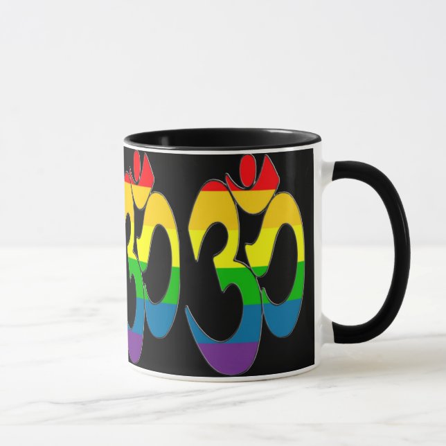 Tasse d'OM d'arc-en-ciel (Droite)