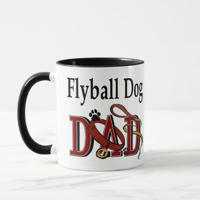 Tasse Dons de chien de volley-ball (Gauche)