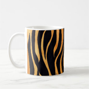 Tasse d'or et noire de poster de animal