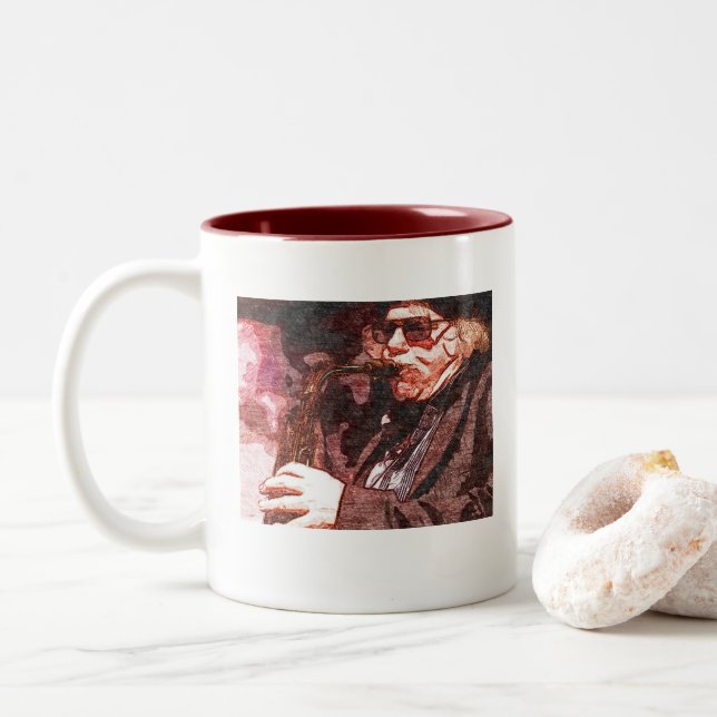 Tasse d'orchestre de folie d'alto de Richie Cole (Avec donut)