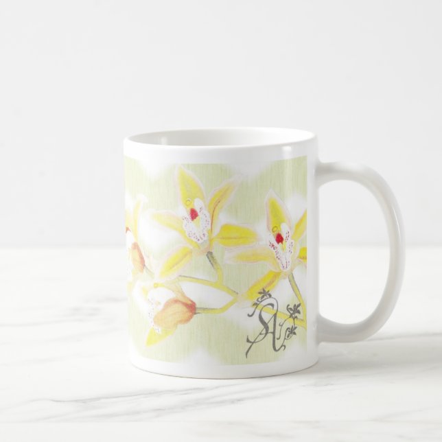 Tasse d'orchidée de S A (Droite)