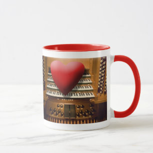 Tasse d'organistes de coeur et de semelles