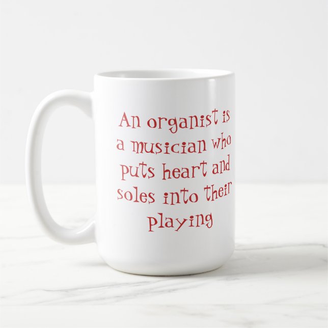 Tasse d'organistes de coeur et de semelles (Gauche)
