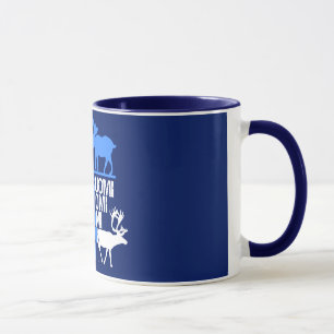 Tasse d'orignaux et de renne de la Finlande -